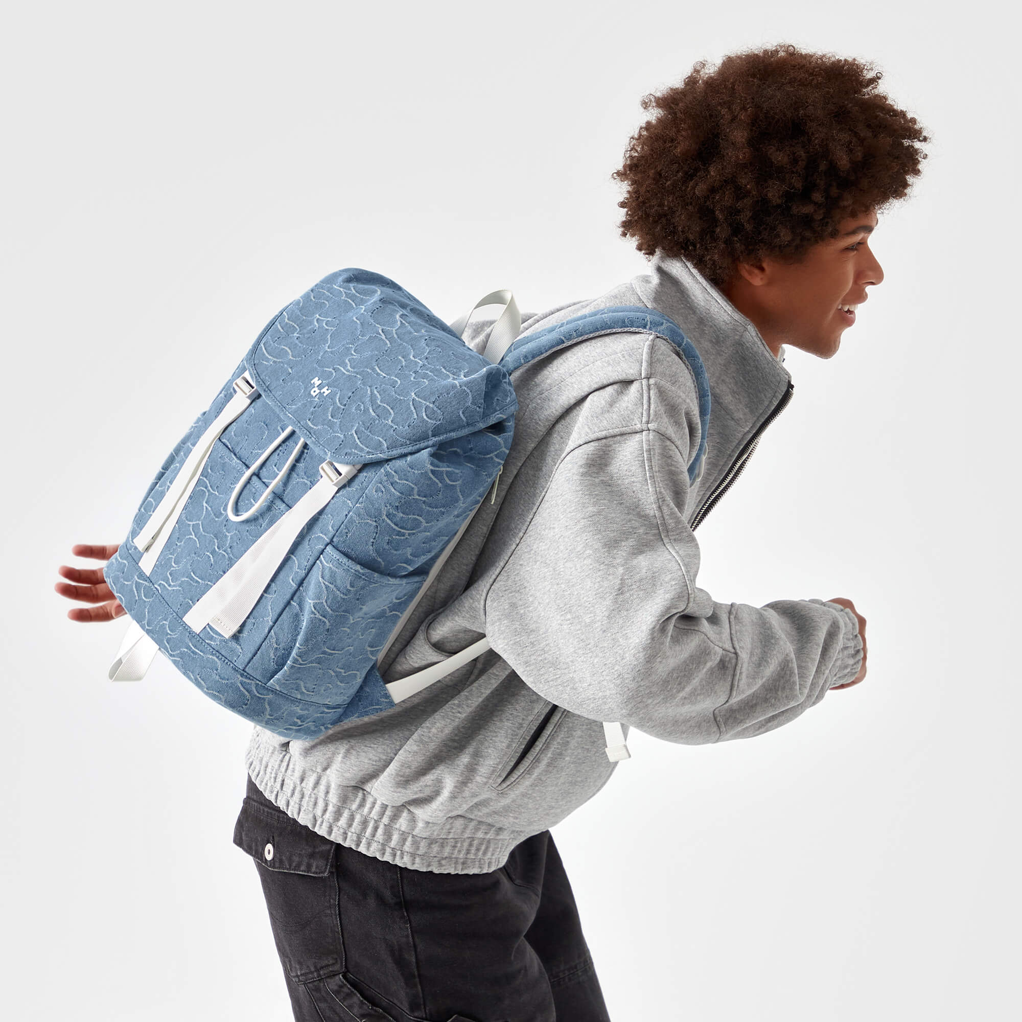 Denim Backpack For Traveling