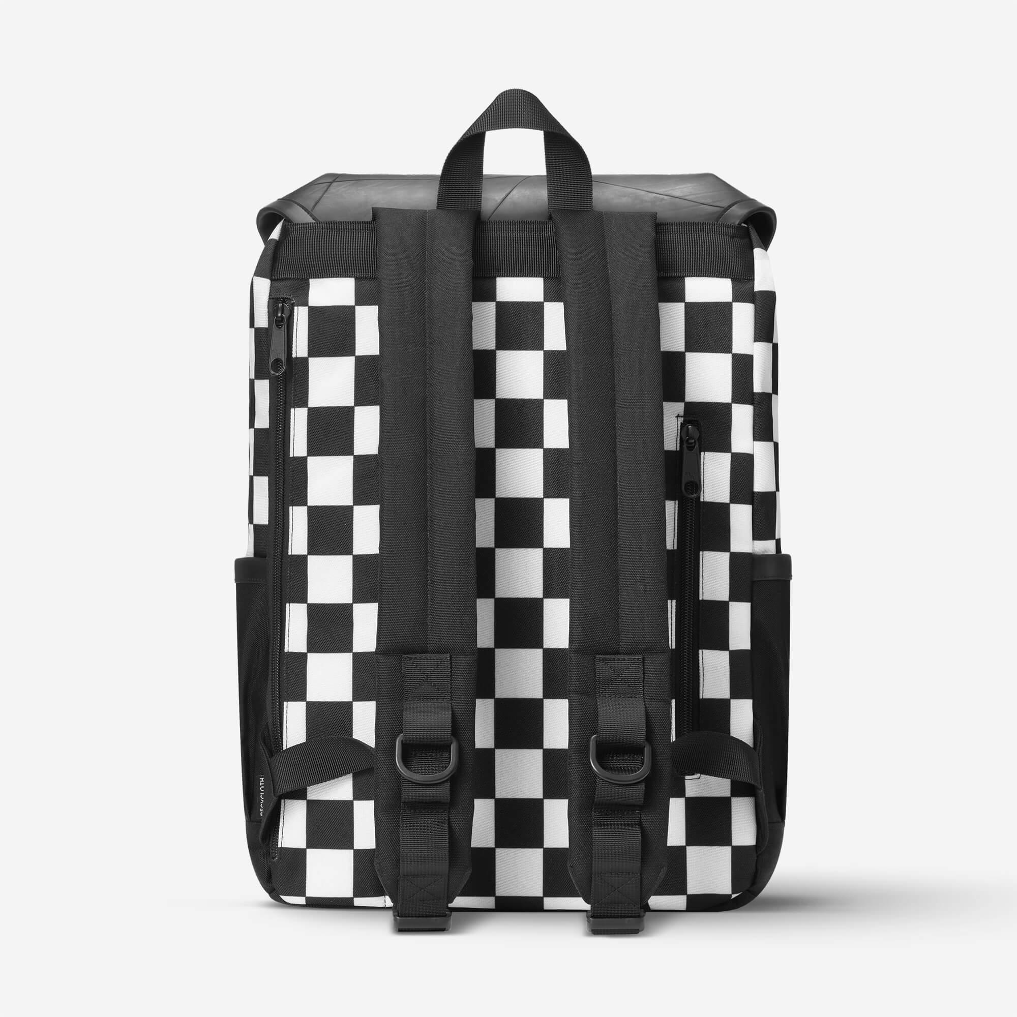 MaH Plaid Print Backpack For Traveling