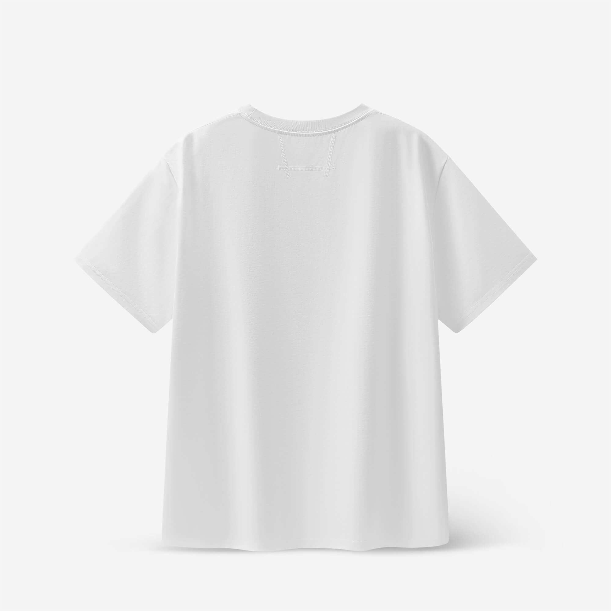 Cotton Loose T Shirt in White