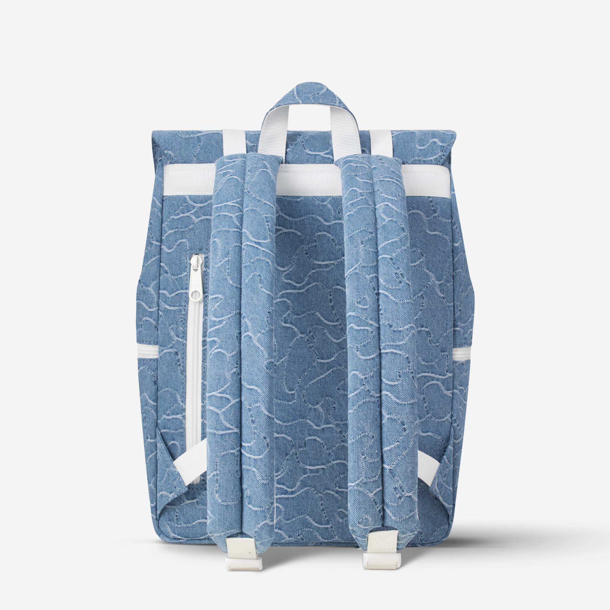 Denim Blue Backpack for Middle School