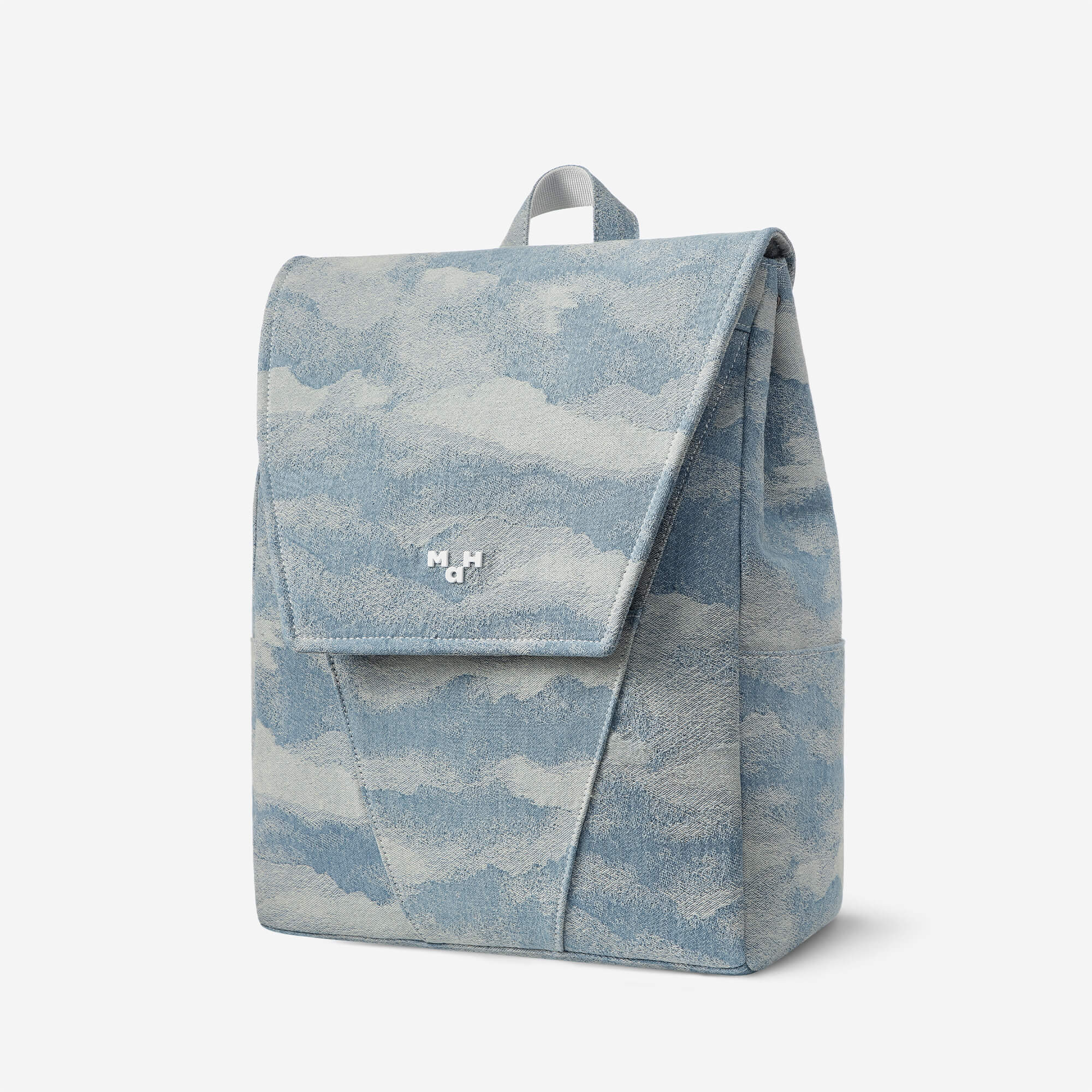 Denim Flap Backpack For School and Travel