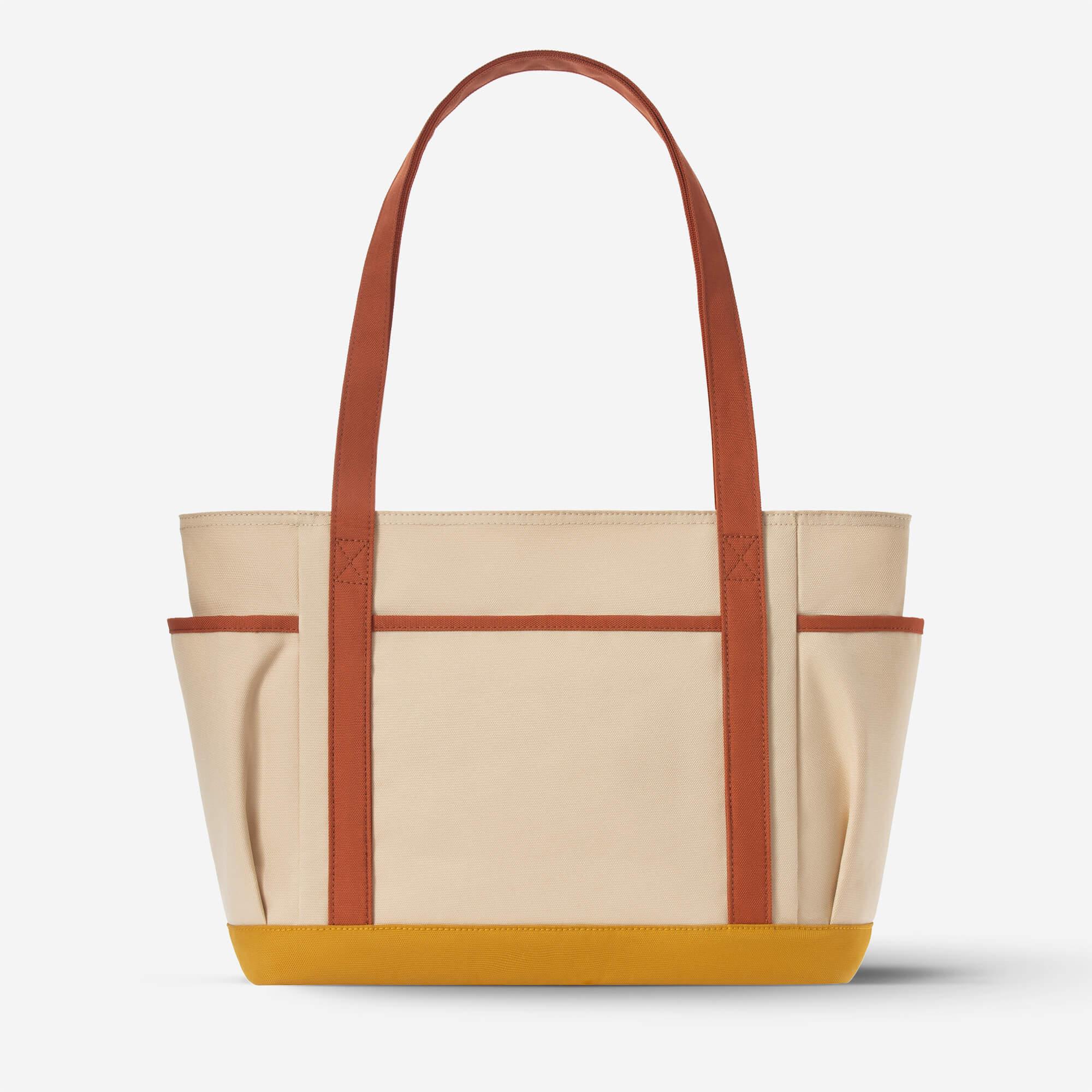 MaH Beige Canvas Tote Bag For Travel